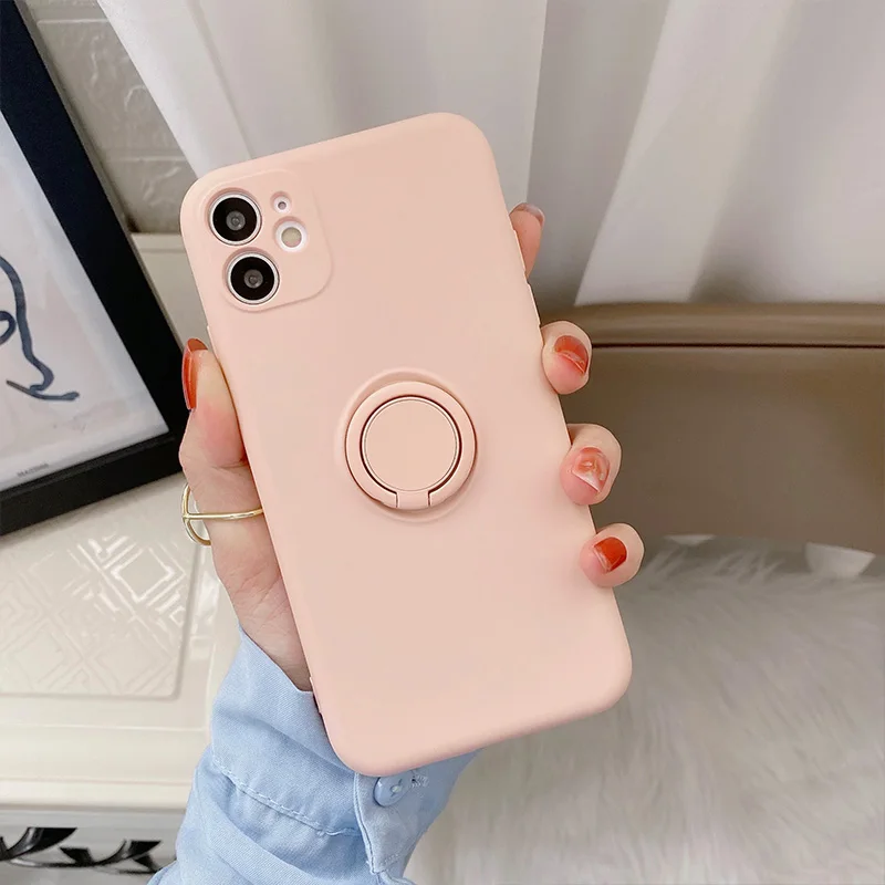 Color: MULTI, Compatible-Phone Models: For iPhone 15 Pro, Ships From: CN - With Ring Holder Shockproof Case For IPhone 16 15 14 13 12 11 Pro Max Silicone TPU Soft Back Cover