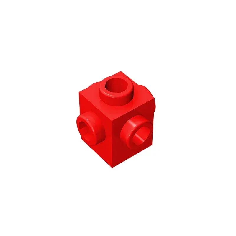 Color: plum - Gobricks GDS-650 BRICK 1X1 W. 4 KNOBS compatible with lego 4733 children's DIY Educational Building Blocks Technical