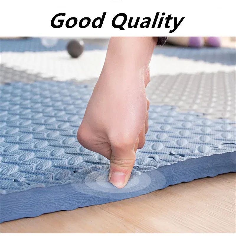 Color: Dark Khaki - Activities Mat for Baby Play Mat 16PCS Play Mats 30x30cm Thick 1cm Game Mats Tatame Play Mat for Baby Playmat Playroom Mat