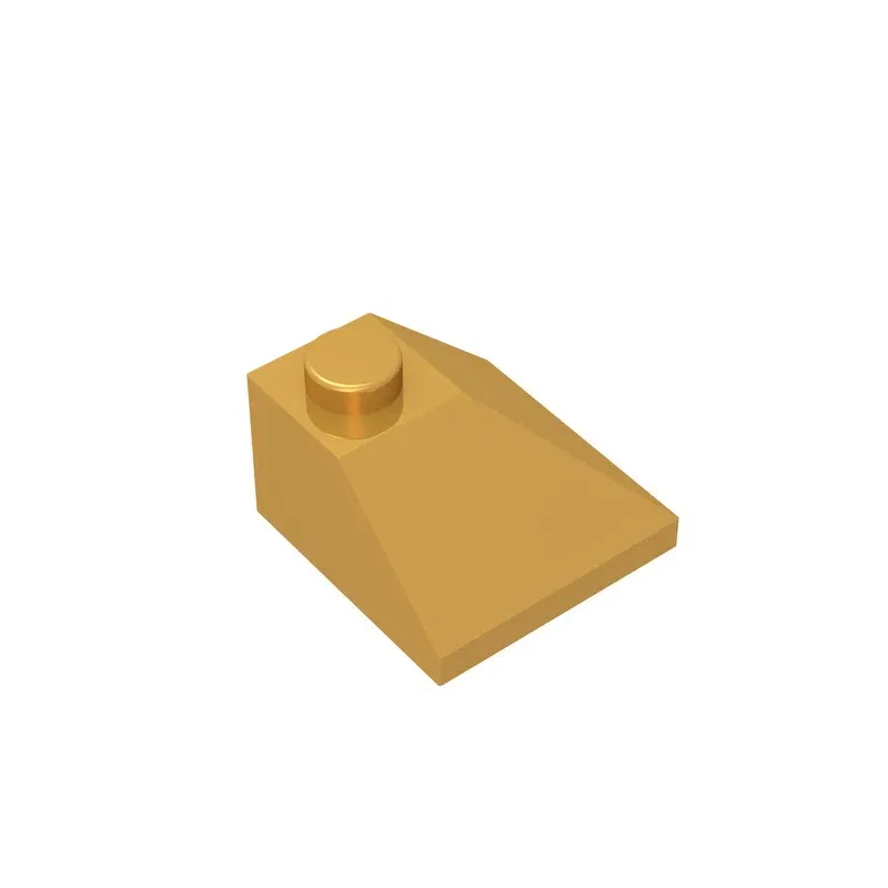 Color: light yellow - Gobricks GDS-621 CORNER BRICK 2X2/45 OUTSIDE compatible with lego 3045 children's toys Assembles Building Blocks