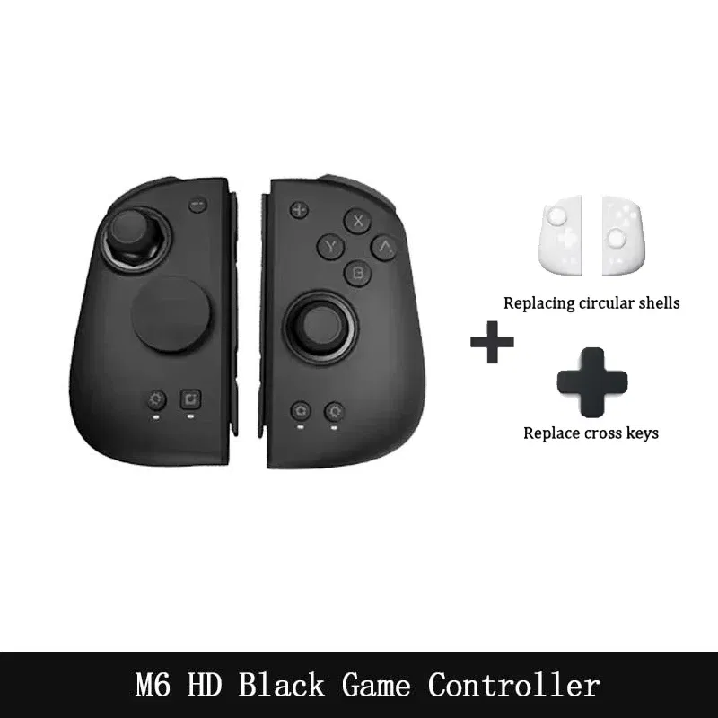 Bundle: Bundle 1, Color: Yellow, Ships From: CHINA - New! M6s Gemini 2 Gamepad Console for Nintendo Switch Joy-con Game Handle Grip Bluetooth Wireless Controller for Switch OLED