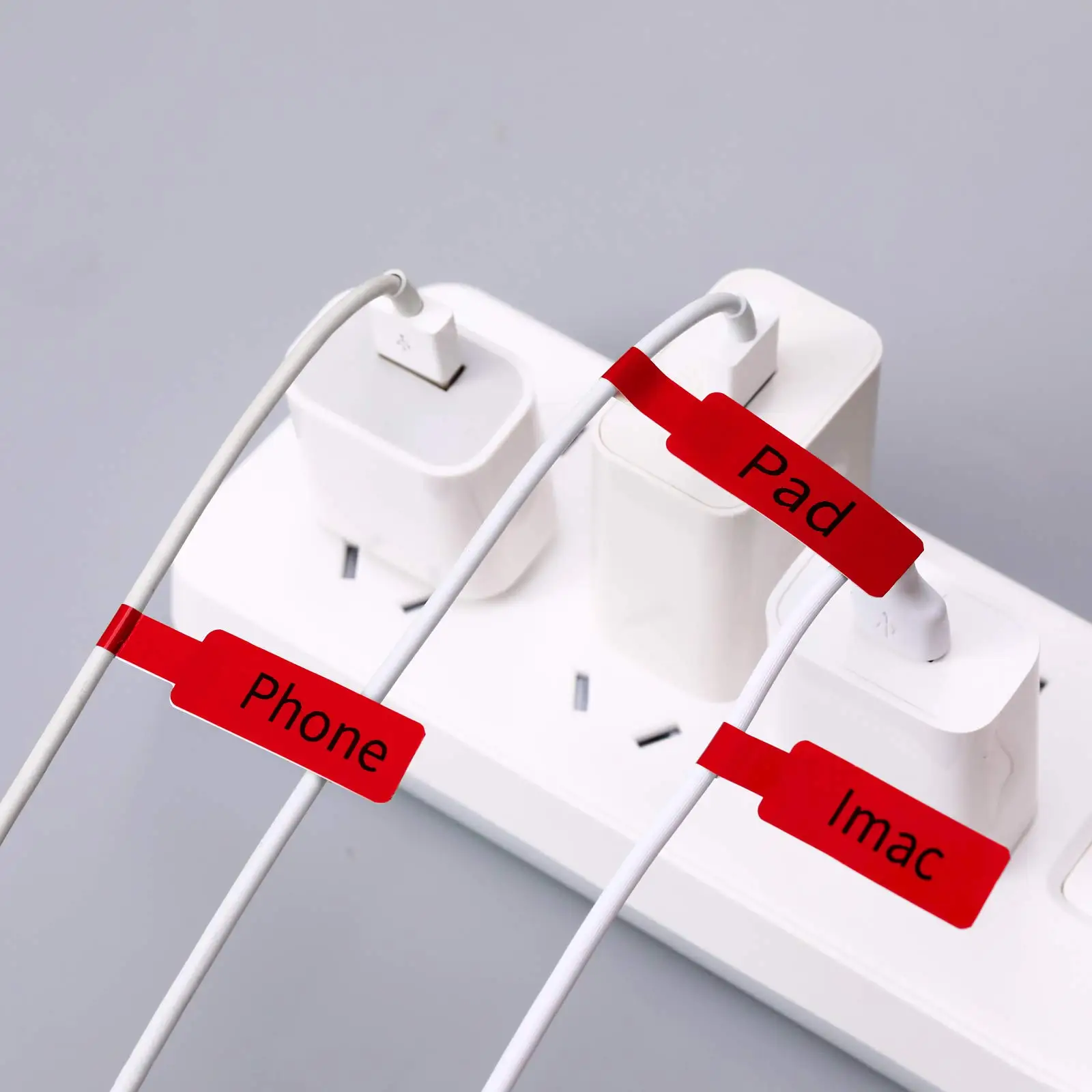 Color: WHITE - NIIMBOT Sticker Self-adhesive Label Thermal Papers for D11 D101 D110 Mini Printer White Colorful Waterproof Cable Tape Rolls