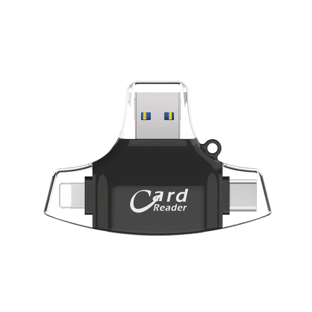 Multi-Port 4 in1 Universal SD TF Card Reader