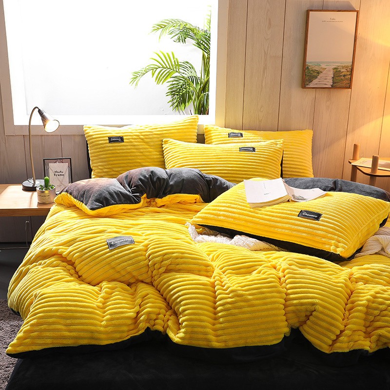Double-Sided Magic Coral Velvet Bedding Set
