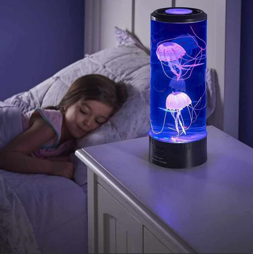 Color Changing Jellyfish Lamp - USB/Battery Powered Night Light
