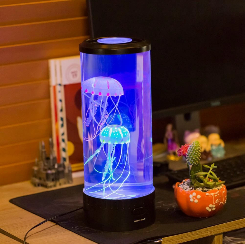 Color Changing Jellyfish Lamp - USB/Battery Powered Night Light
