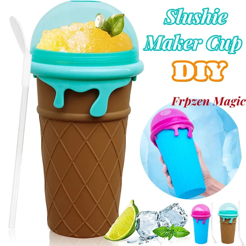 FrostySqueeze 500ml Quick-Freeze Slushy Maker