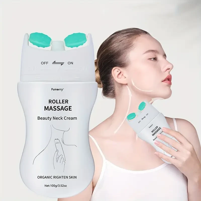 Neck Firming Cream for Women with Roller