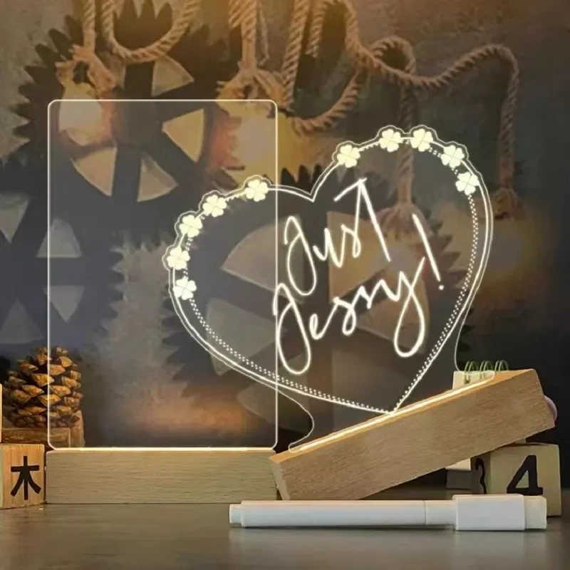 Creative LED Note Board Night Light