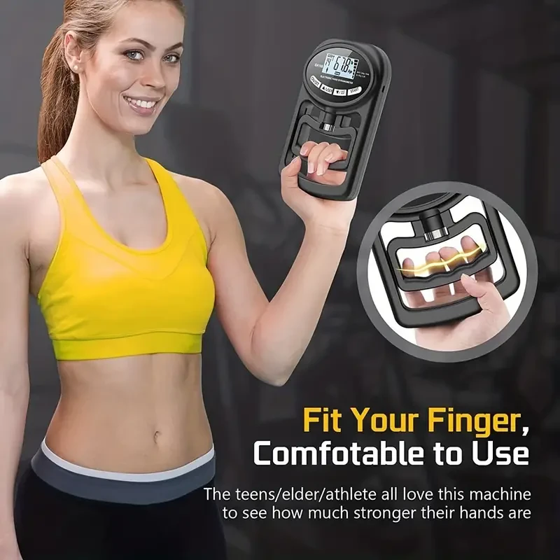 Electronic Hand Grip Strength Tester - 265 lbs / 120 kg