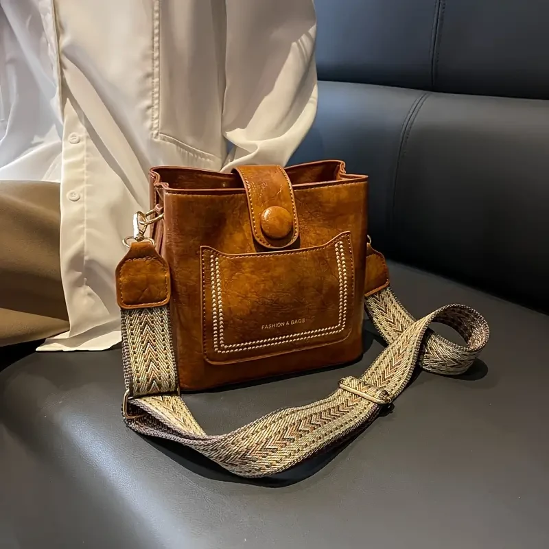 PU Soft Leather Crossbody Bag
