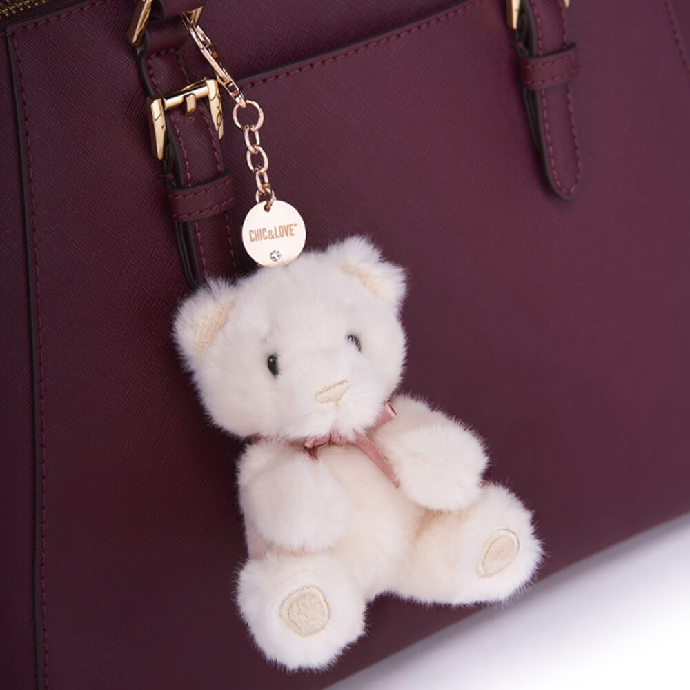 Bailey Bear Bag Charm & Birthstone Necklace - November
