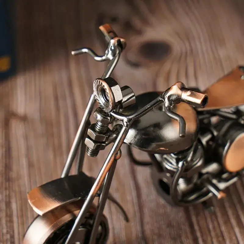 Vintage Iron Art Motorcycle Figurine