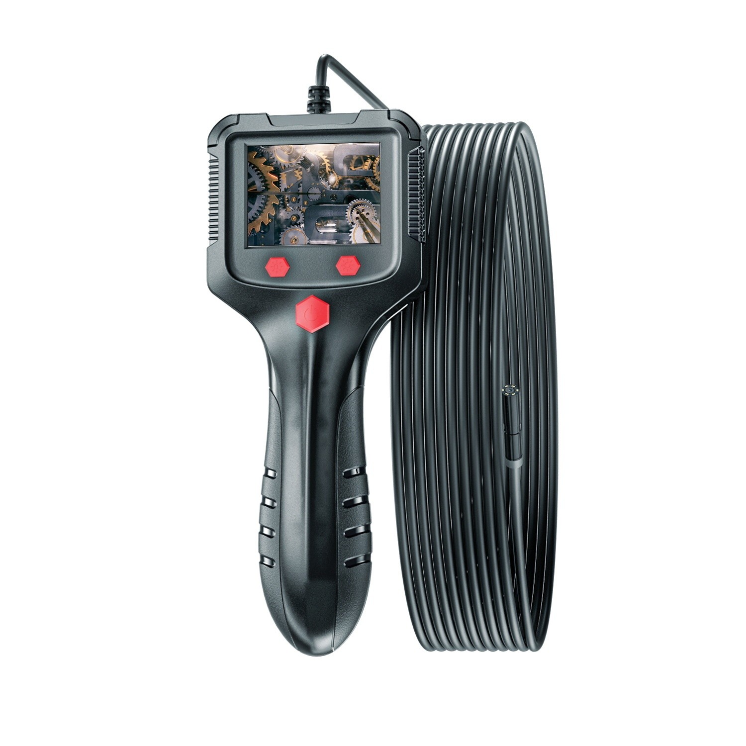 HD Handheld Automotive Testing Instrument 55mm Lens Pipe With Screen
