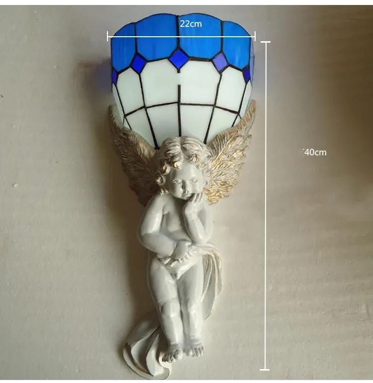 Wall Lamp European Angel Creative Retro Living Room