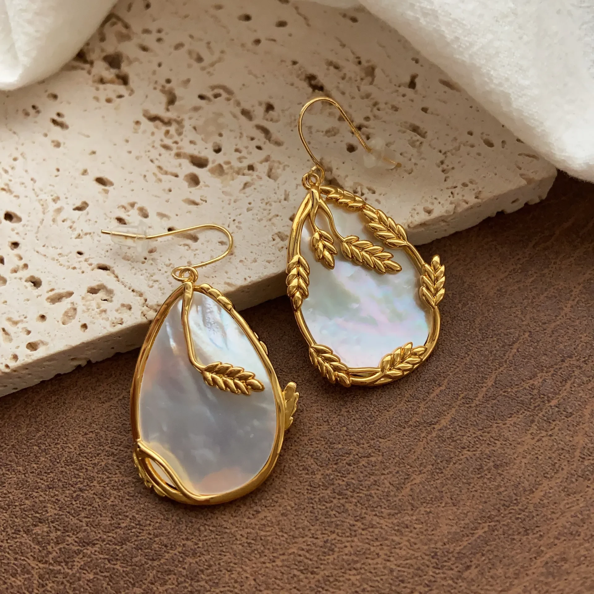 Shell Lace Earrings Exquisite Heavy Industry
