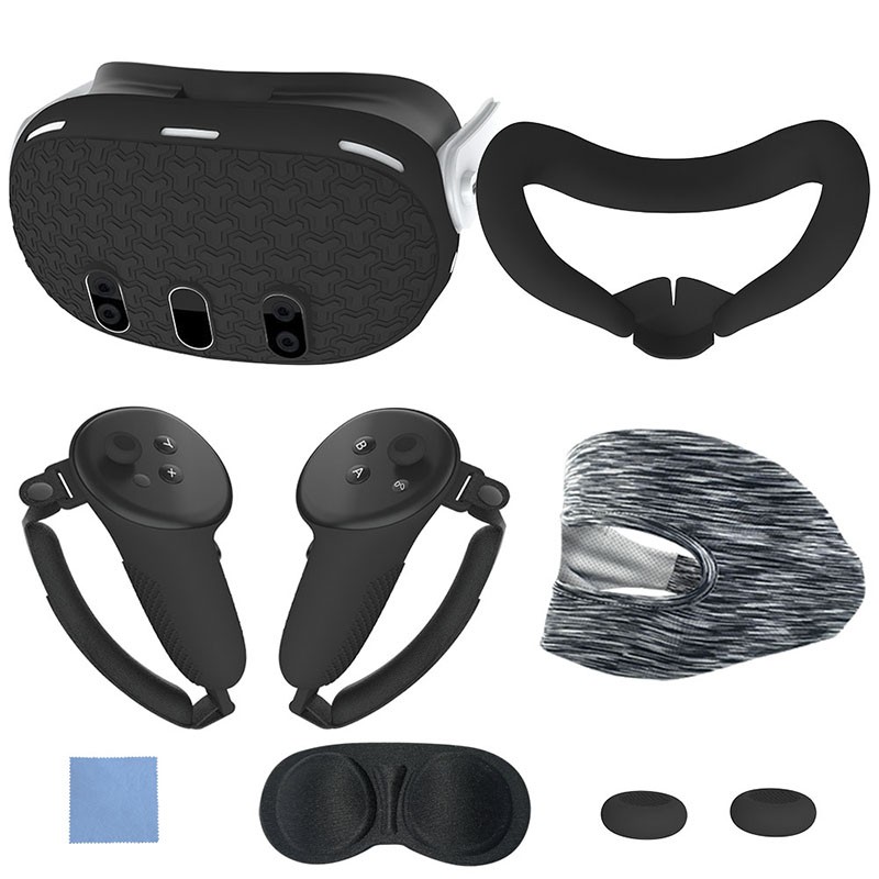 7PCS Silicone Protective Cover Set for Meta Quest 3