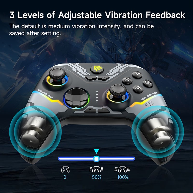 EasySMX X15 Wireless Gamepad - Bluetooth Gaming Controller with RGB Light