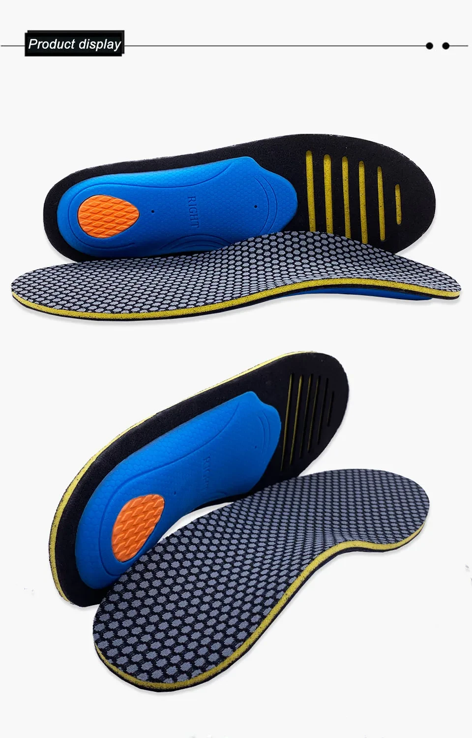 Foot arch correction insole