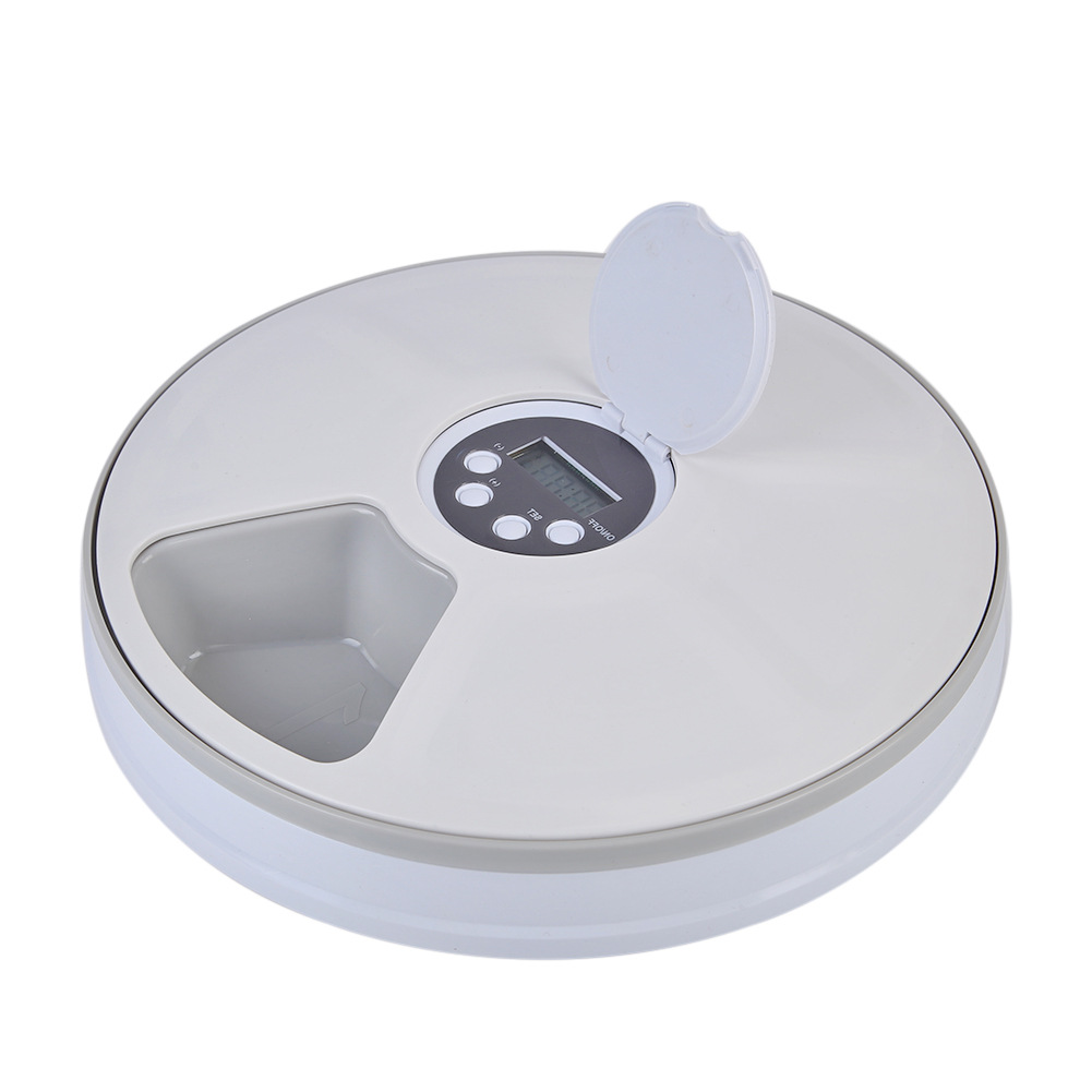 Six Grid Electric Timing Cat and Dog Feeding Machine