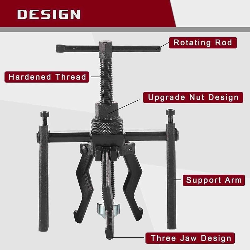 Bearing Puller 3 Jaw Pilot Bearing Remover Bushing Extractor Tool
