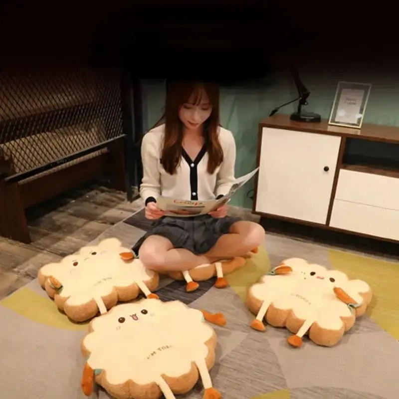 Simulation Bread Toast Cushion - Stuffed Memory Foam Pillow