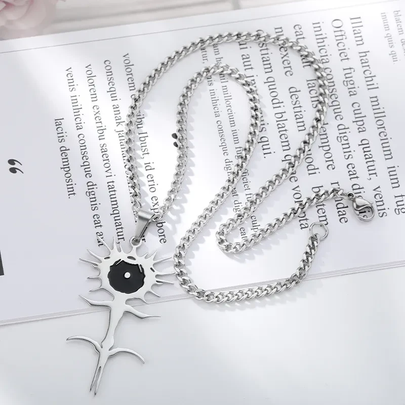 Yuansu Street Personality Sunflower Pendant Necklace