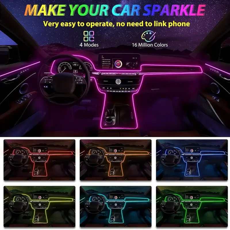 4.98 Meter Car Interior LED Strip Lights