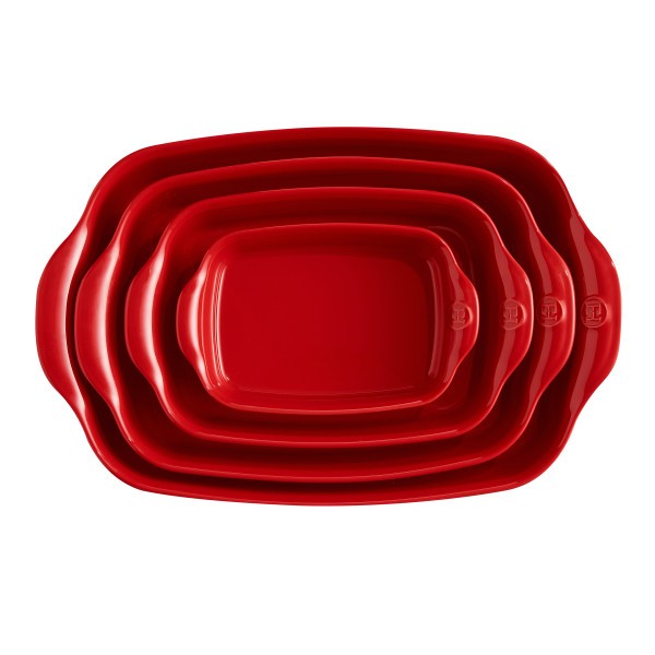 Small Rectangular Oven Dish - Burgundy - Emile Henry