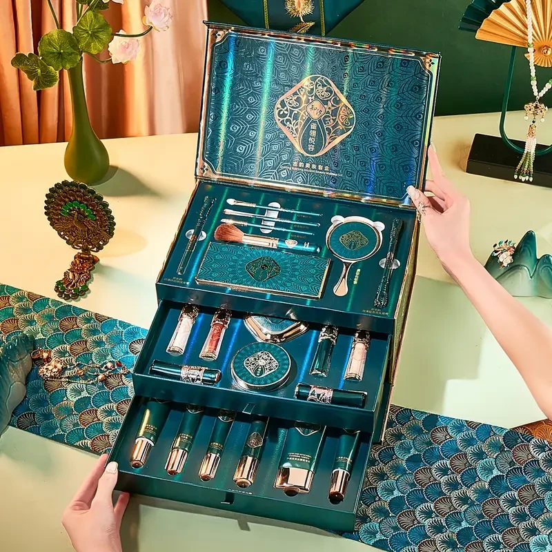 23pcs/Set of Sparrow Feather Yuerong Ancient Charm Beauty Makeup Set for Beginners