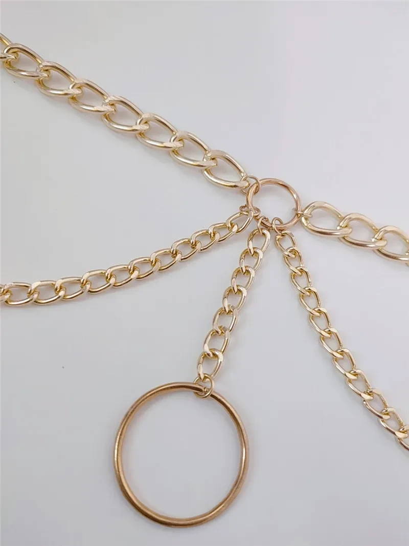Ring Pendant Tassel Double Necklace Necklace