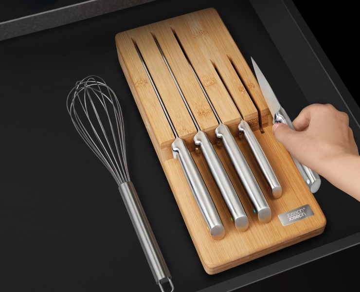 Elevate Steel Knives Bamboo Store 5 Piece Set  - Joseph Joseph