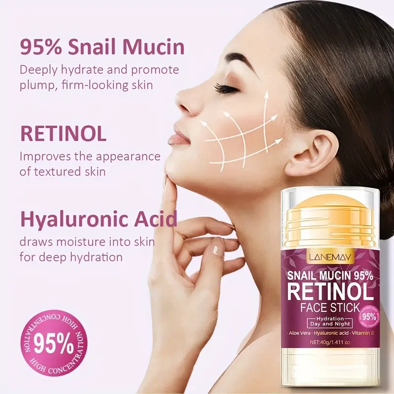 Lanemay Hydrating Snail Mucin Face Stick 1.411 oz