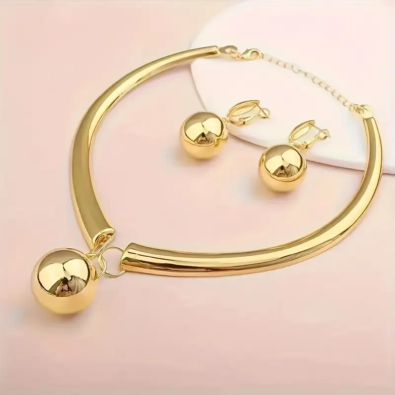 Elegant 18K Gold-Plated Copper Bohemian Jewelry Set