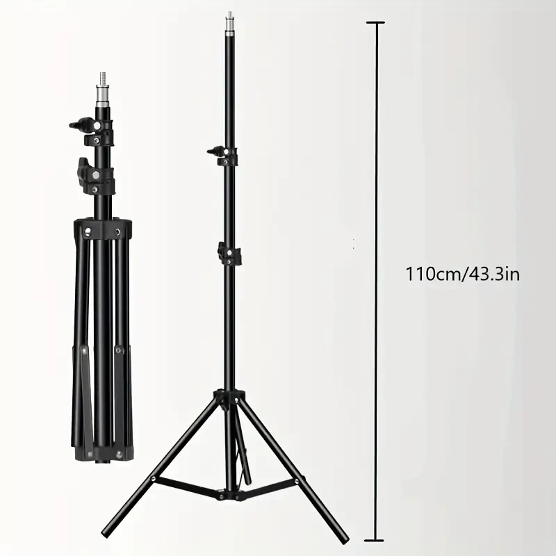 LAQIUIUE Ring Light with Stand and Phone Holder