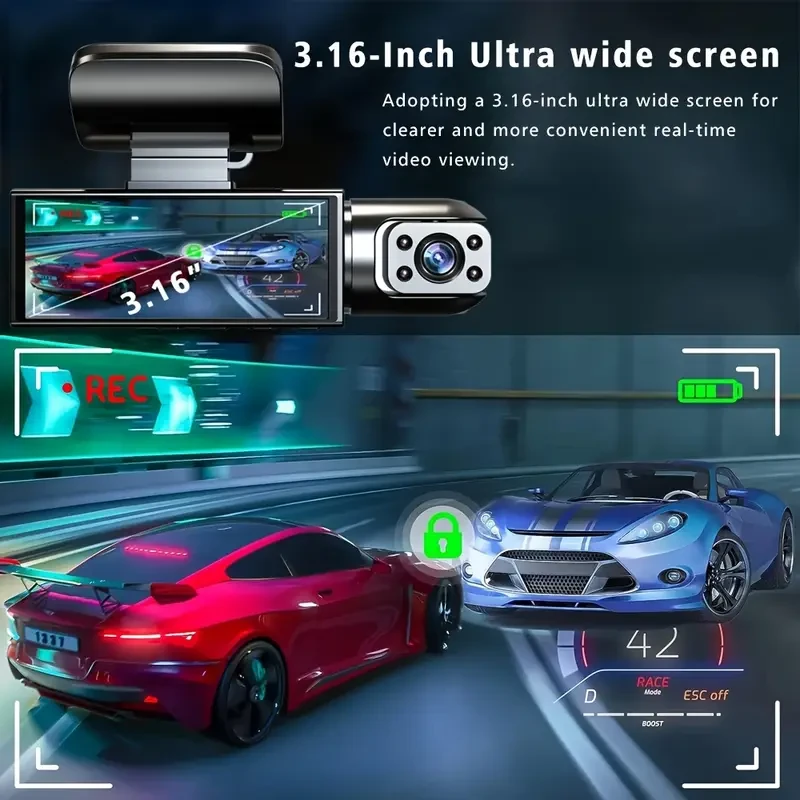 YiXingjia HD Dual-Camera Car DVR