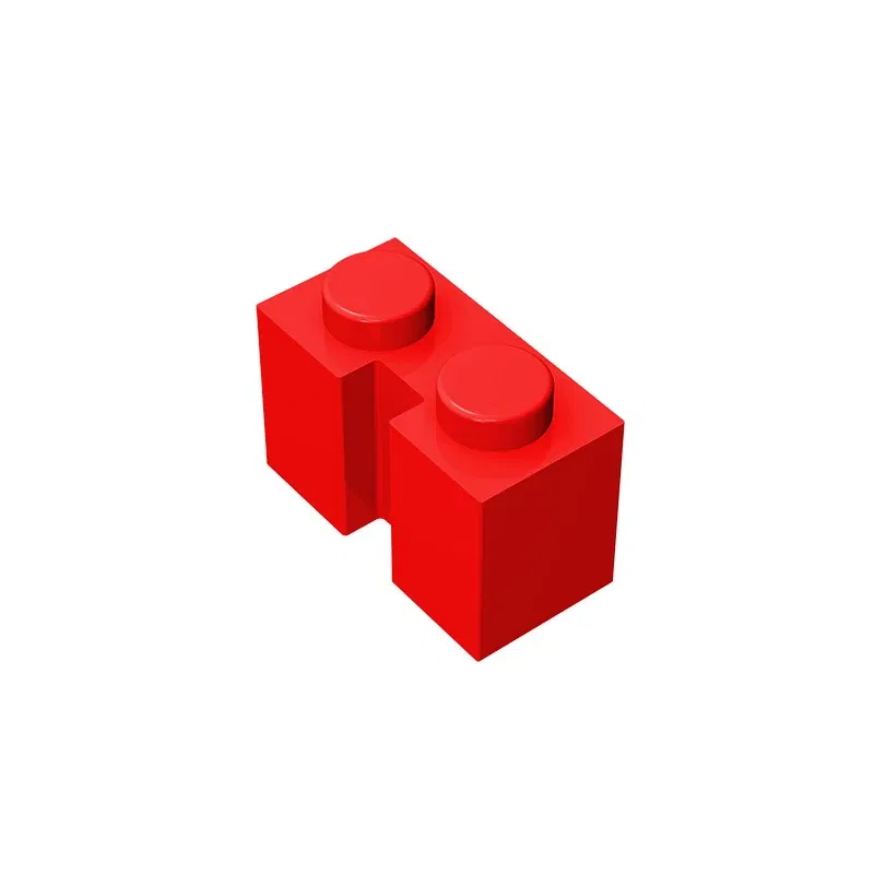 Color: army green - Gobricks GDS-798 BRICK 1X2 W. GROOVE compatible with lego 4216 children's toys Assembles Building Blocks Technical