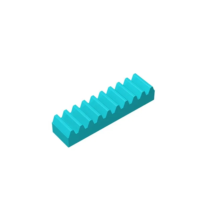 Color: green - Gobricks GDS-1171 Technical, Gear Rack 1 x 4 compatible with lego 3743children's DIY Gifts Educational Building Blocks Technical