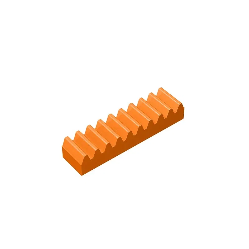 Color: green - Gobricks GDS-1171 Technical, Gear Rack 1 x 4 compatible with lego 3743children's DIY Gifts Educational Building Blocks Technical