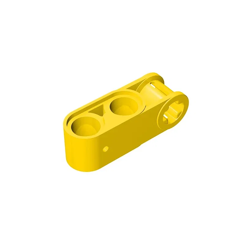 Color: Silver - Gobricks GDS-936 Technical, Axle and Pin Connector Perpendicular 3L with 2 Pin Holes compatible with lego 42003 Assembles