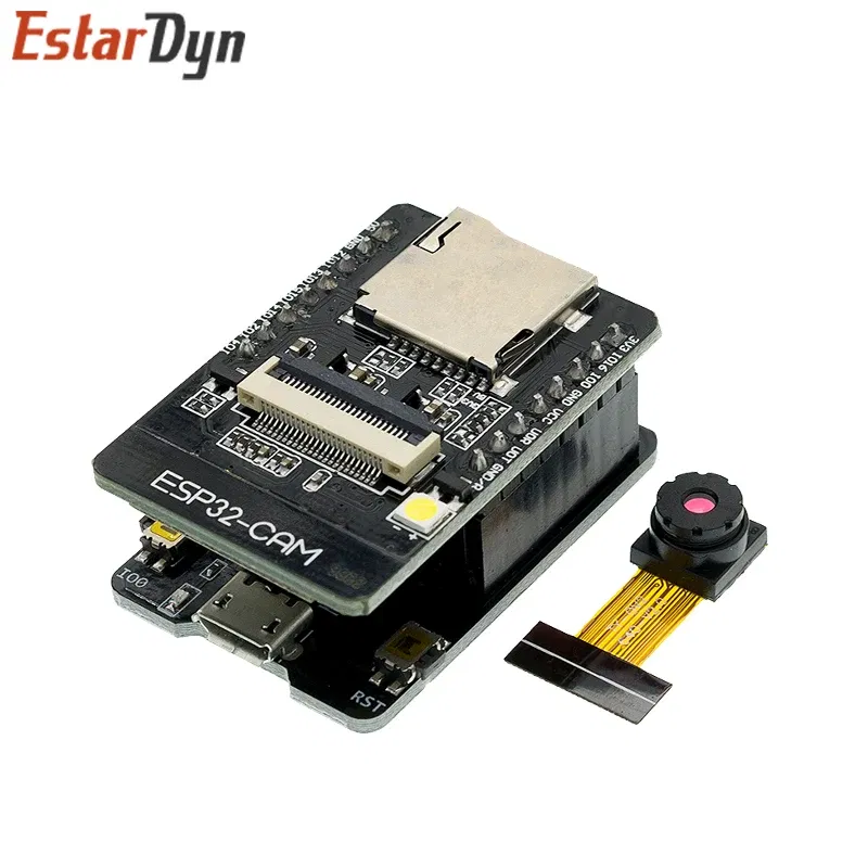 Color: Khaki - ESP32-CAM ESP32-CAM-MB MICRO USB ESP32 Serial to WiFi ESP32 CAM Development Board CH340 CH340G 5V Bluetooth+OV2640 Camera