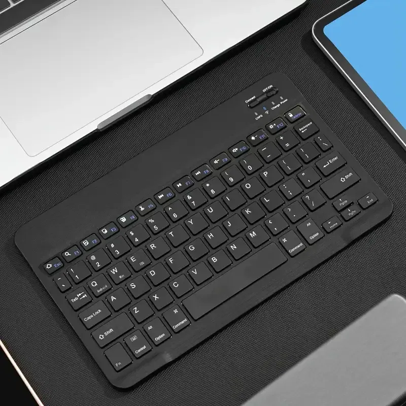 Color: WHITE - Wireless Keyboard Bluetooth-compatible Keyboard For Android IOS Windows Mini 78-Key Gaming Keybaord for PC iPad Tablet Keyboard