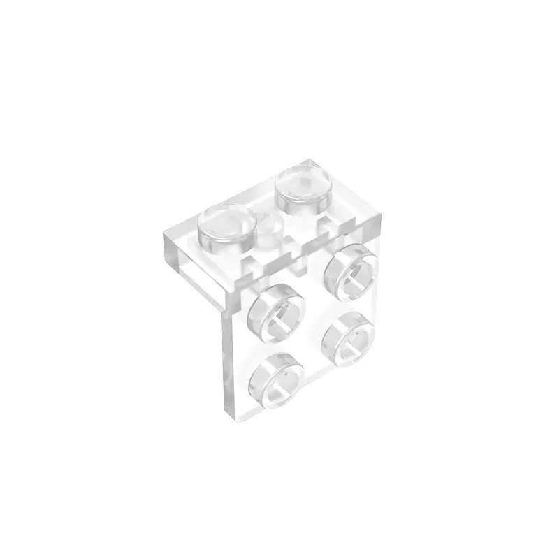 Color: Light Grey - Gobricks GDS-641 ANGLE PLATE 1X2 / 2X2 compatible with lego 44728 21712 92411 children's toys Assembles Building Blocks