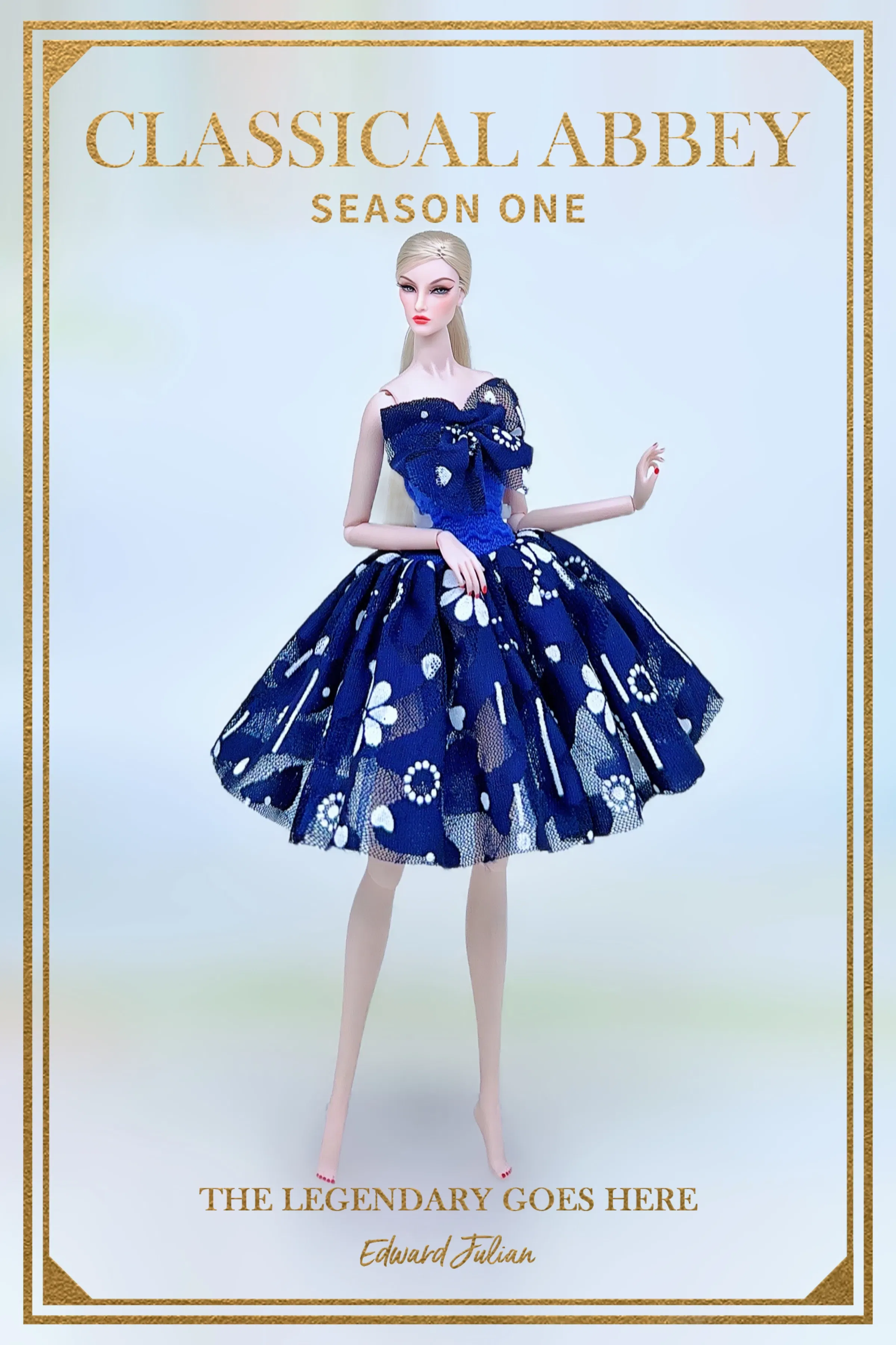 Color: Blue - for denim clothing for barbie
