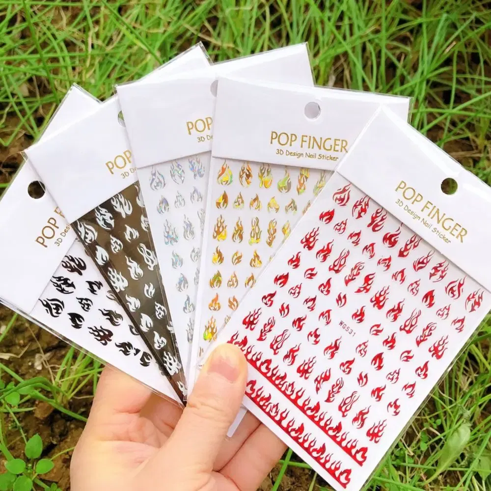 Color: Normal White - 1PCS New English Alphabet Nail Stickers Multi-Color Laser Reflective Nail Slider Art Cool Text Nail Kit