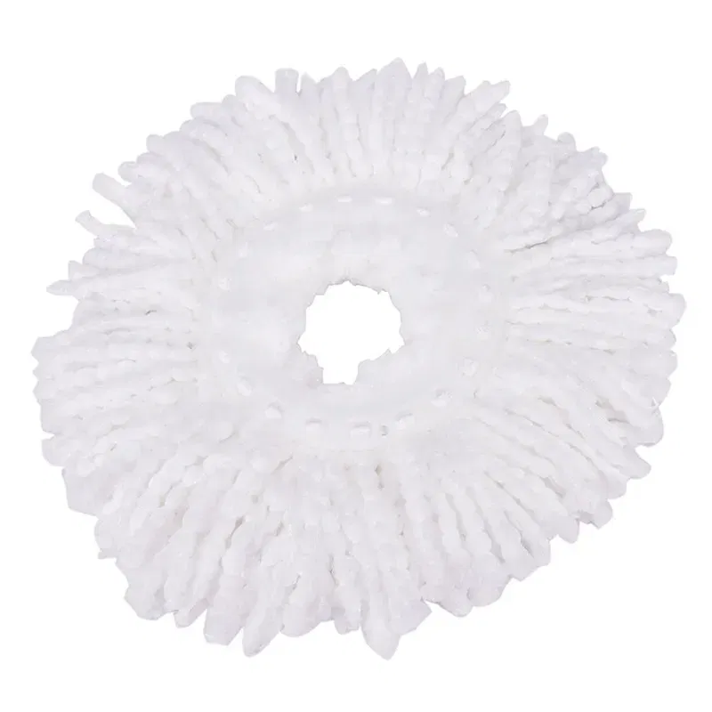 Color: Green - 360 Magic Rotating Automatic Microfiber Mop Head Replacement Mop Wash Floors Cloth Cleaning Broom Head Mop
