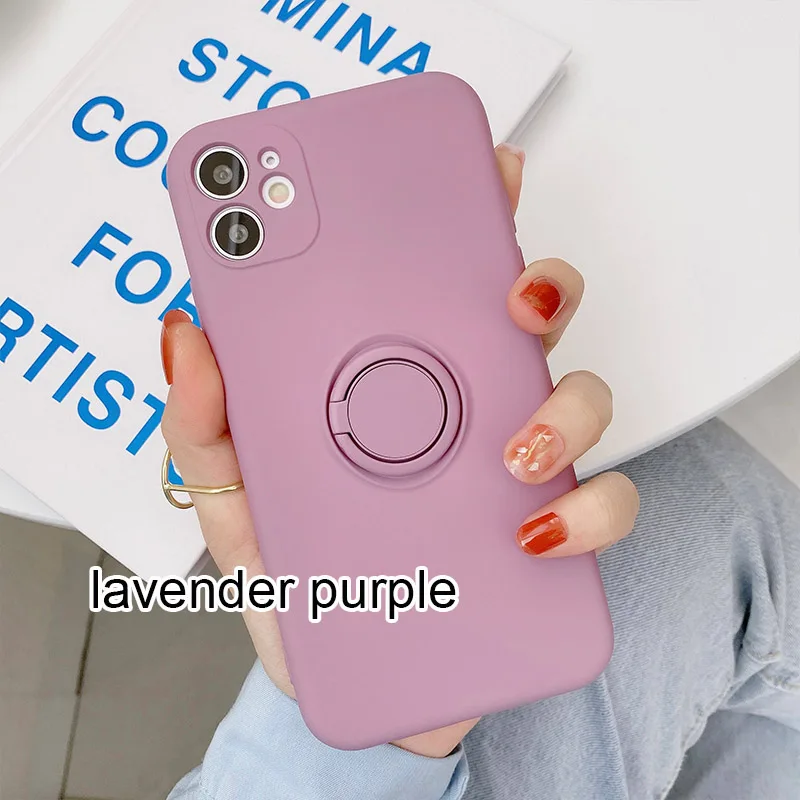 Color: Clear, Compatible-Phone Models: For iPhone 15, Ships From: CN - With Ring Holder Shockproof Case For IPhone 16 15 14 13 12 11 Pro Max Silicone TPU Soft Back Cover