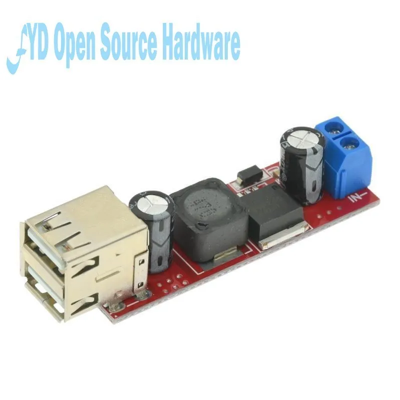 Color: Red, Ships From: CHINA - LM2596 Dual USB Output 9V / 12V / 24V / 36V Car Charger Switch 5V DC-DC Power Supply Module 3A Buck Regulator Converter