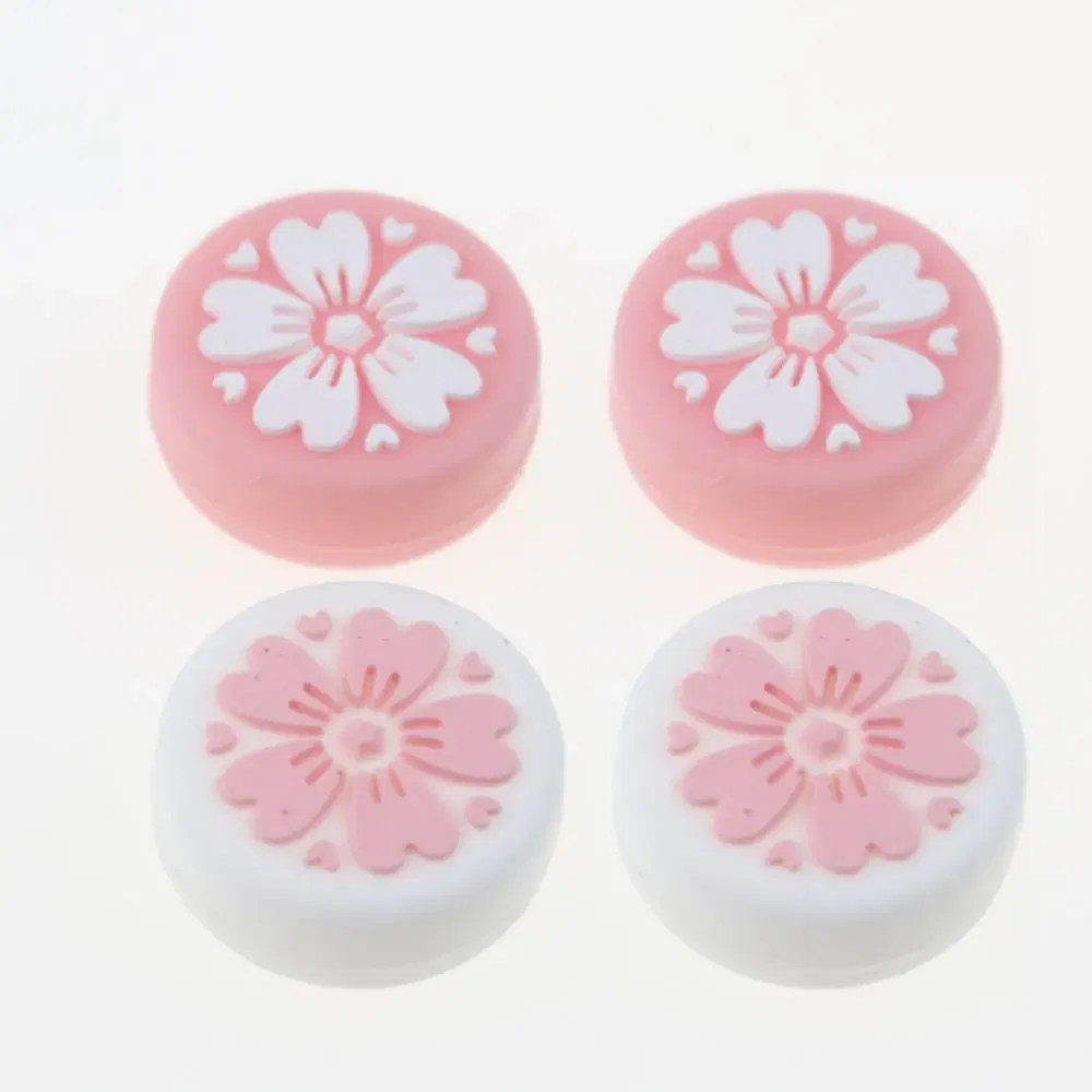 Color: PURPLE - 2pcs Cherry Pink Lemon For Nintendo Switch Lite OLED Analog Thumb Grip Nintend Swith Joy Con JoyCon Controller Joystick Cap Game