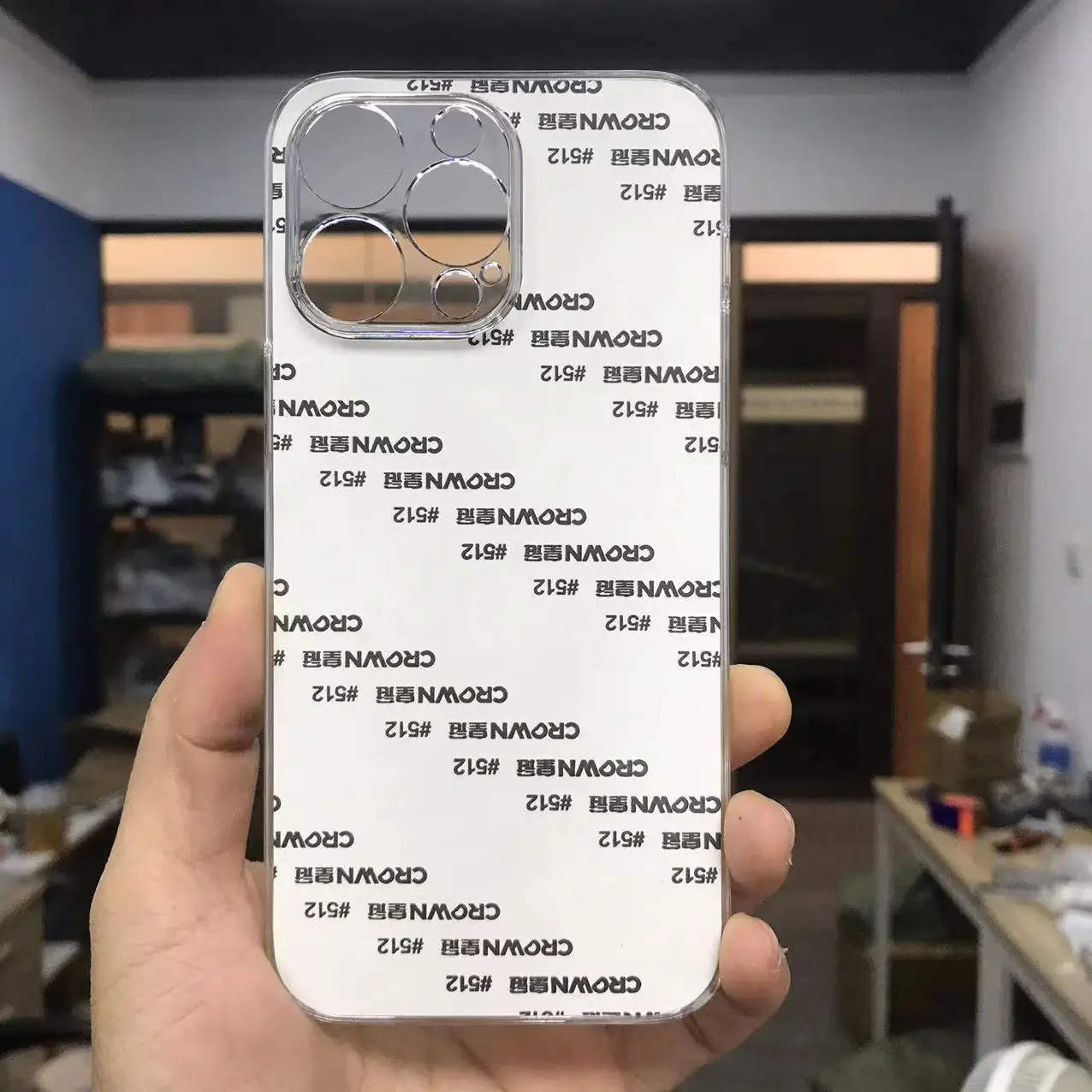 Color: black, Material: EVA - 5pcs plastic Sublimation Blank Cover Case For iPhone 16 15 14 13 12 11 12 Pro Max With Aluminium Plate
